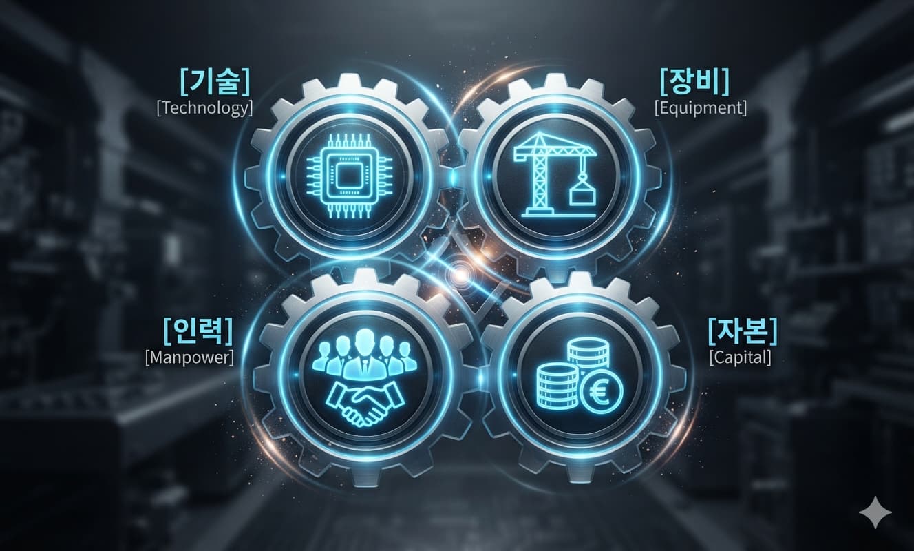 4대 요소 다이어그램