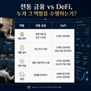 전통 금융 vs DeFi