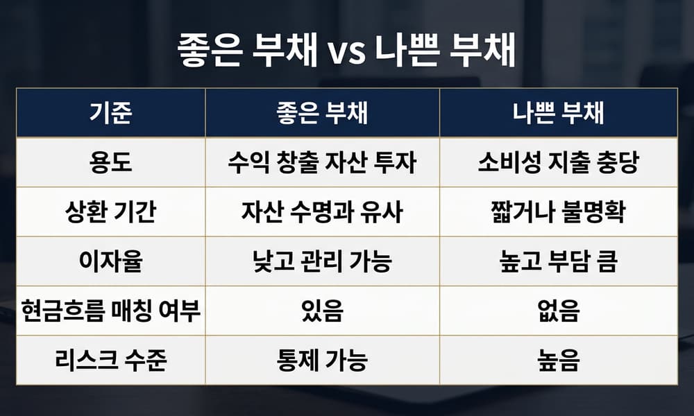 좋은 부채와 나쁜 부채