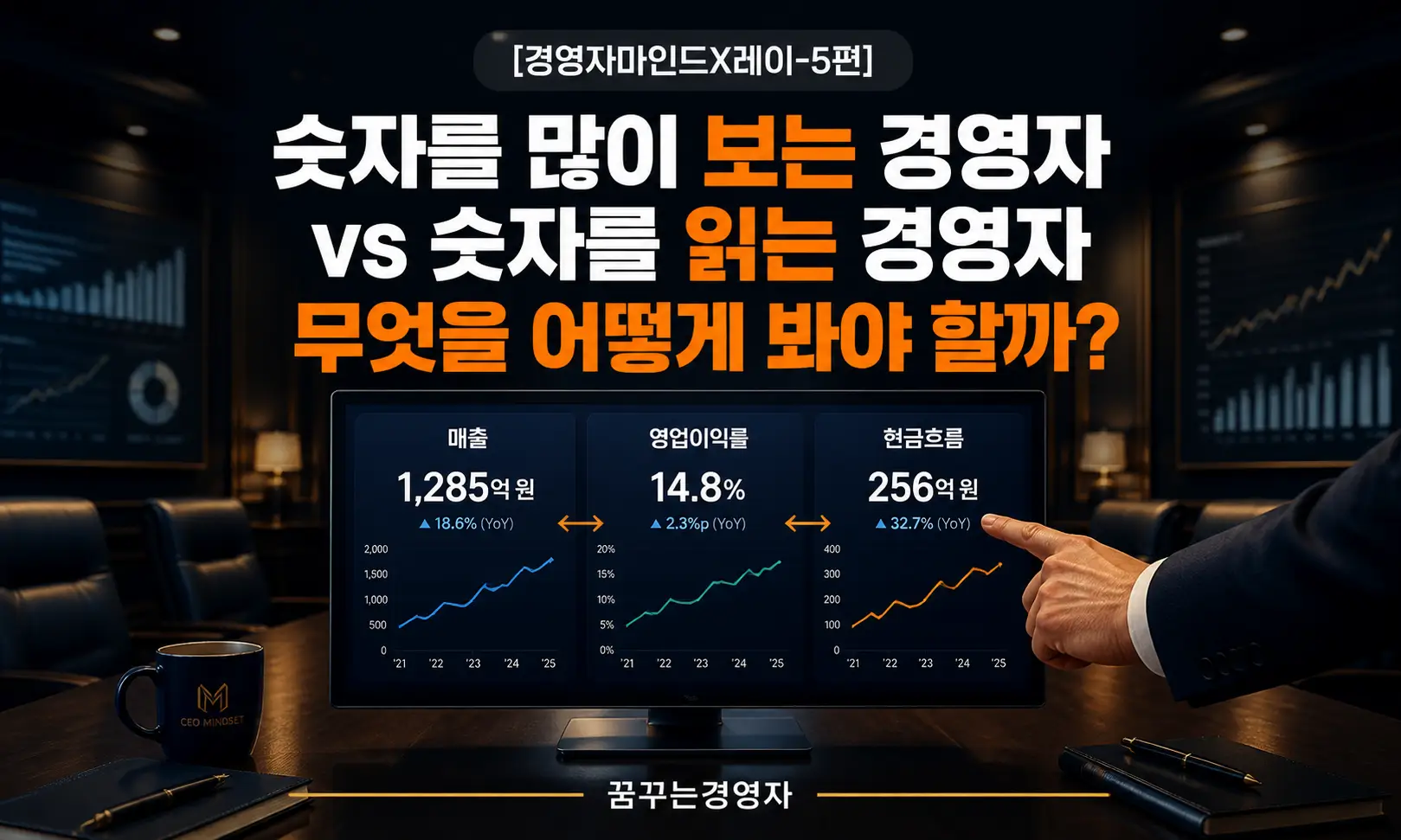 경영자의 숫자 대시보드, 무엇을 어떻게 봐야 하는가 — KPI 설계와 해석의 실전 프레임 | 경영자 마인드X레이-5편