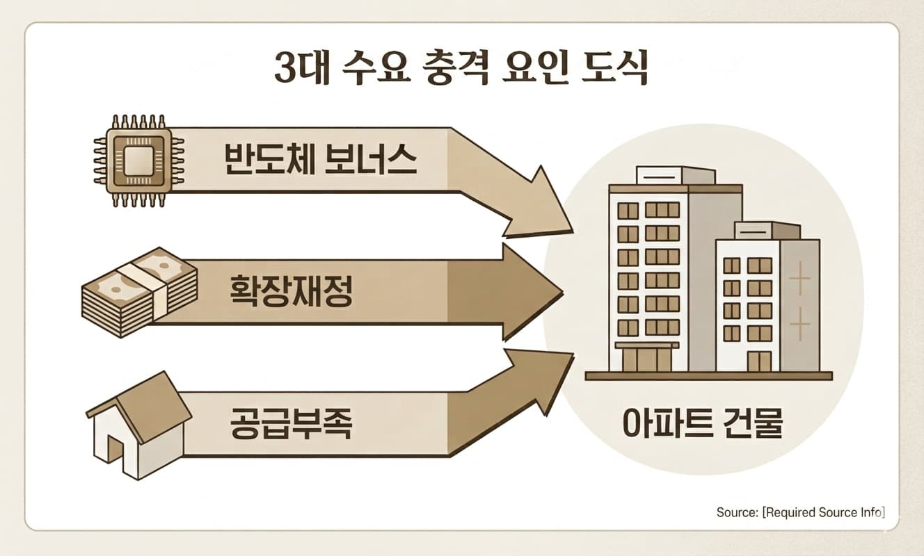 3대 수요 충격 요인 도식