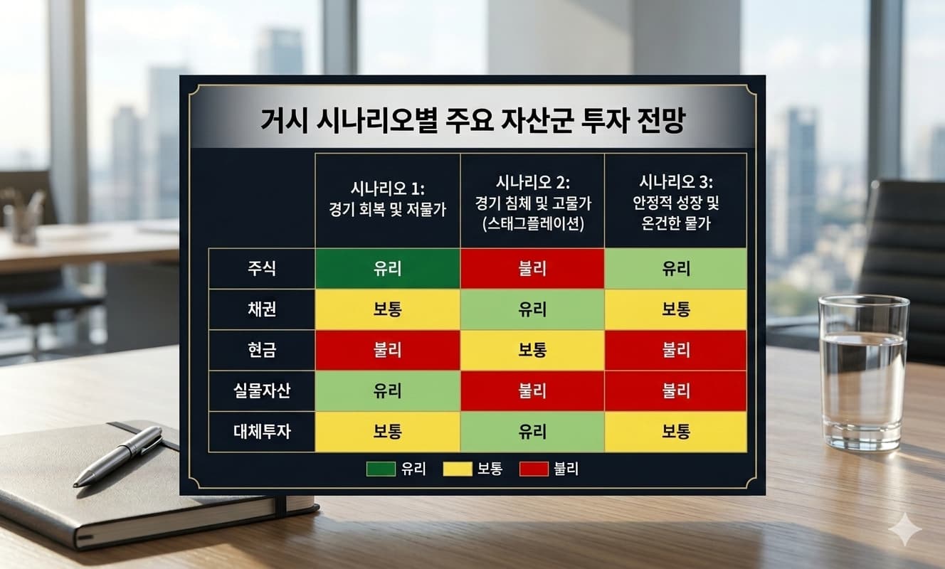 거시 시나리오별 주요 자산군 투자 전망