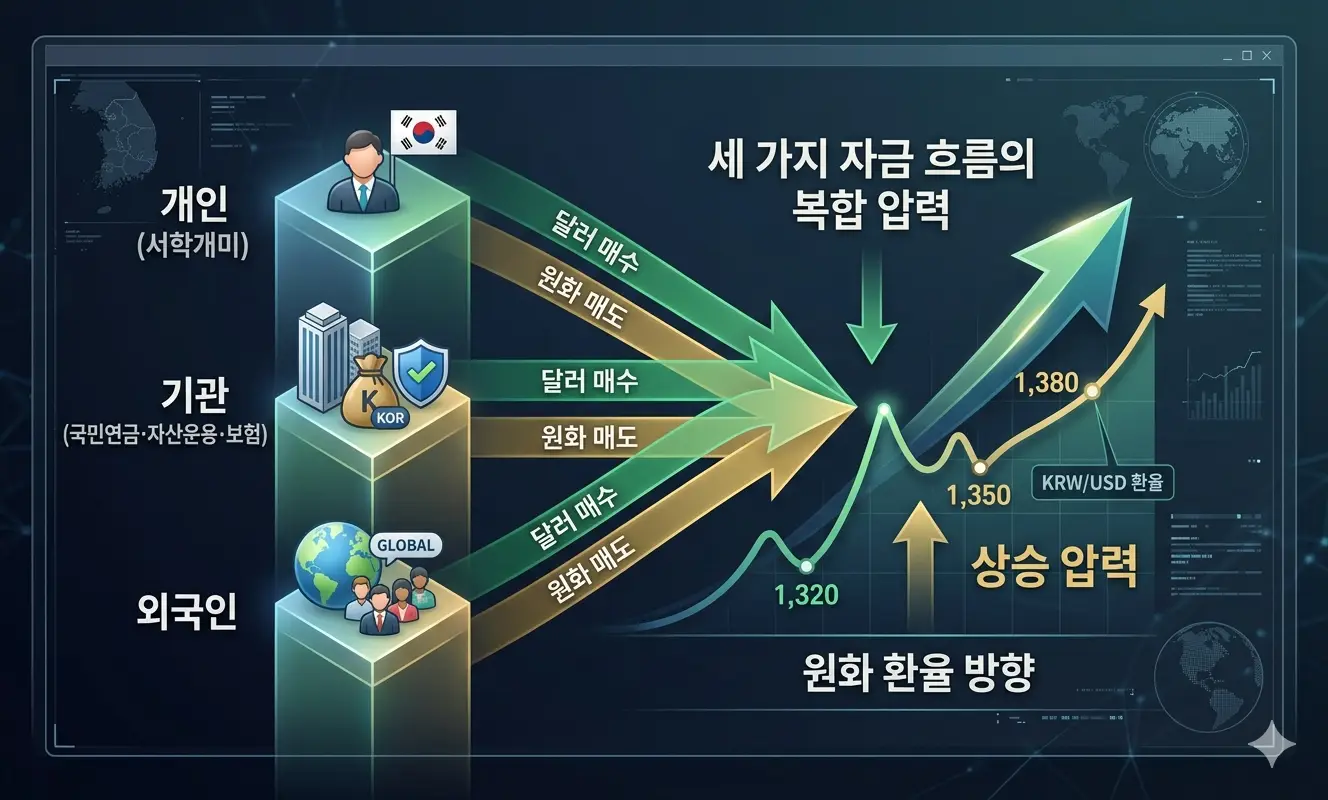 원화 약세를 만드는 세 가지 자금 흐름