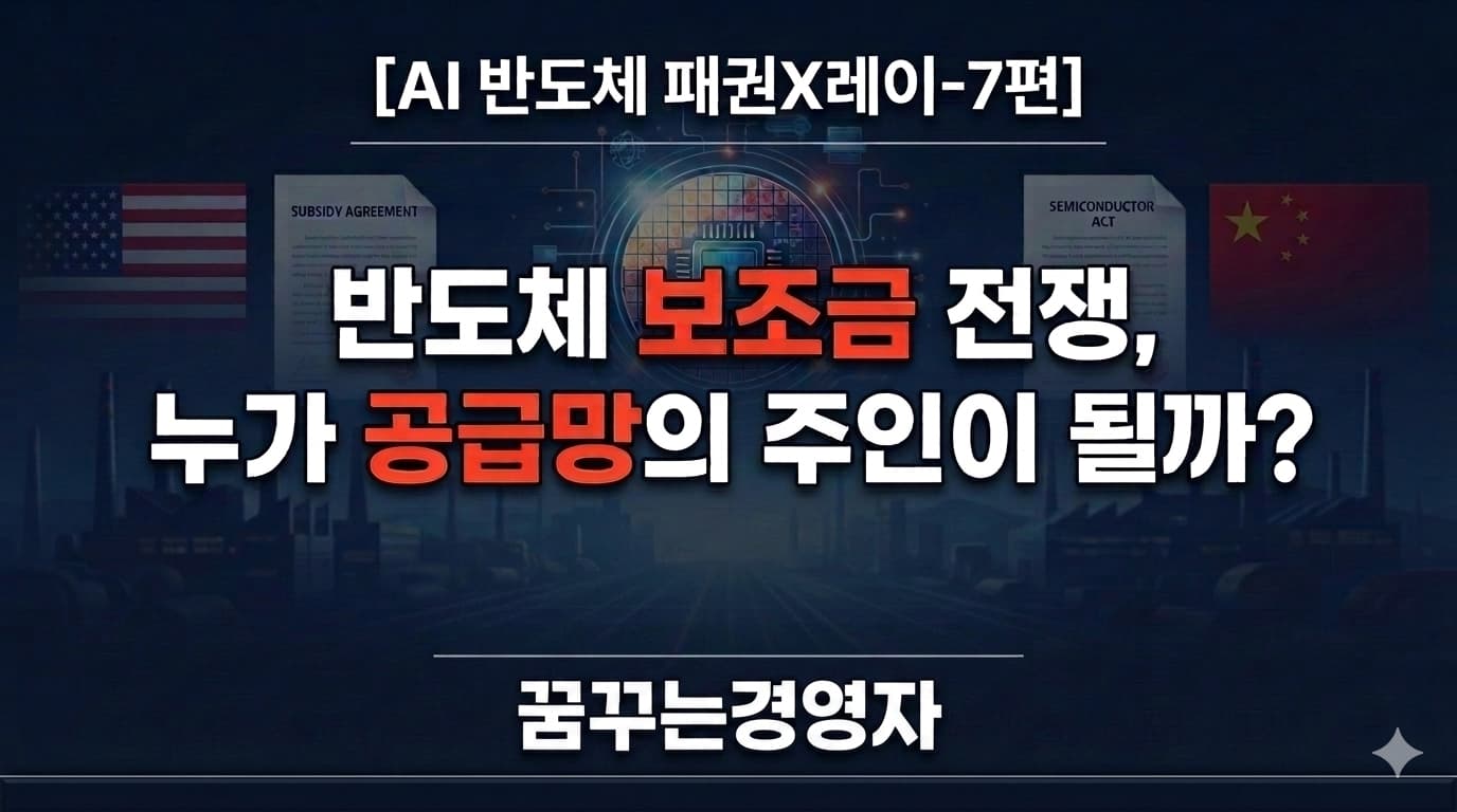 AI 반도체 패권, 보조금과 지정학이 공급망 지도를 다시 그리는 이유 | AI 반도체 패권X레이-7편
