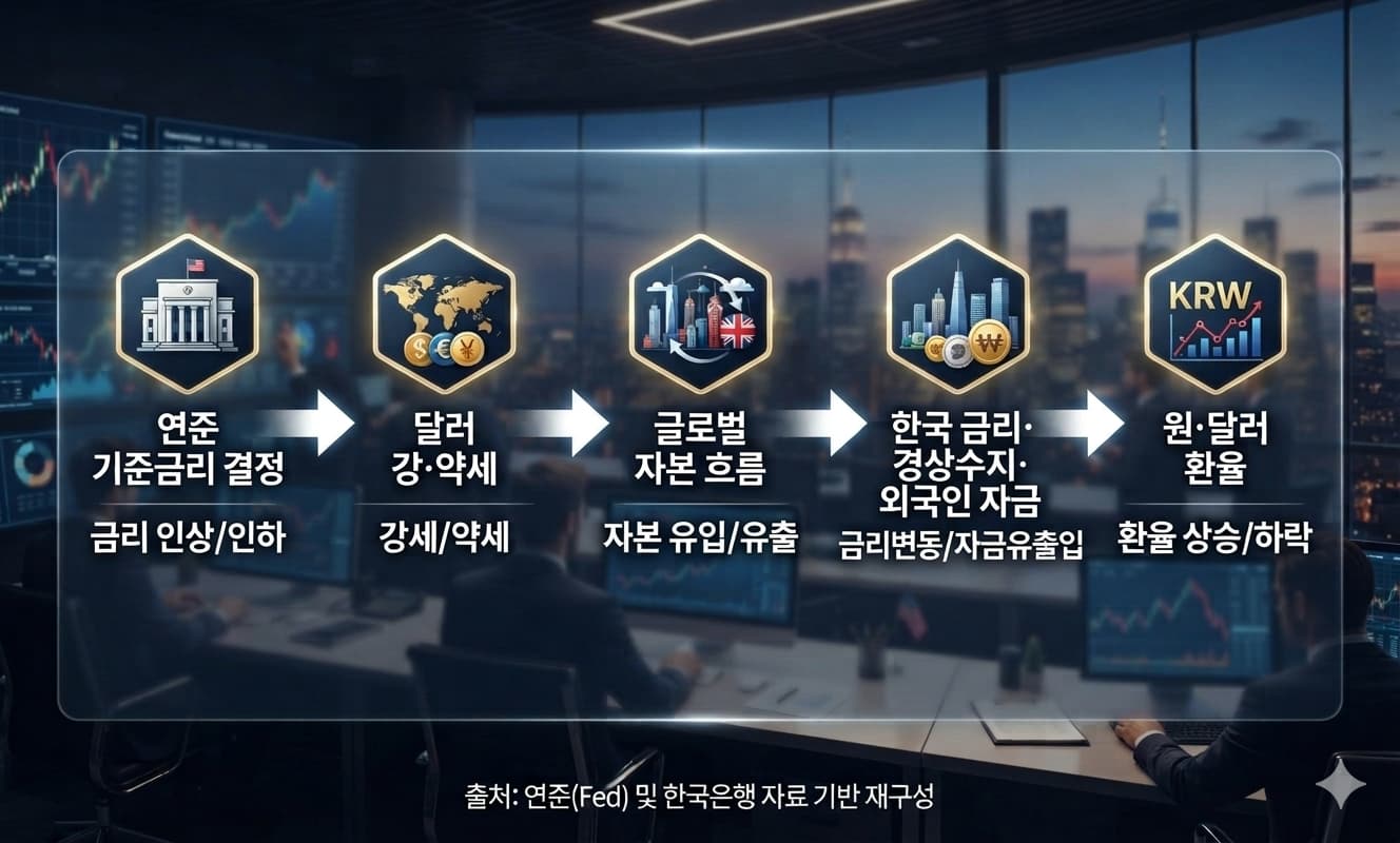 Diagram showing the global economy x-ray frame with currency system, trade network and capital flows layered together