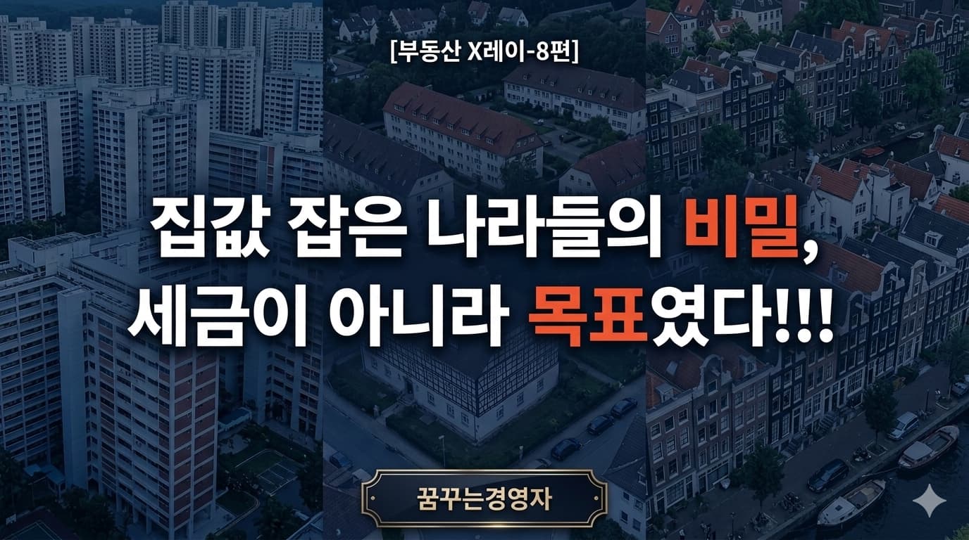 집값을 잡은 나라들은 세금을 어떻게 설계했나: 싱가포르·독일·네덜란드가 다른 선택을 한 이유 | 부동산 X레이-8편