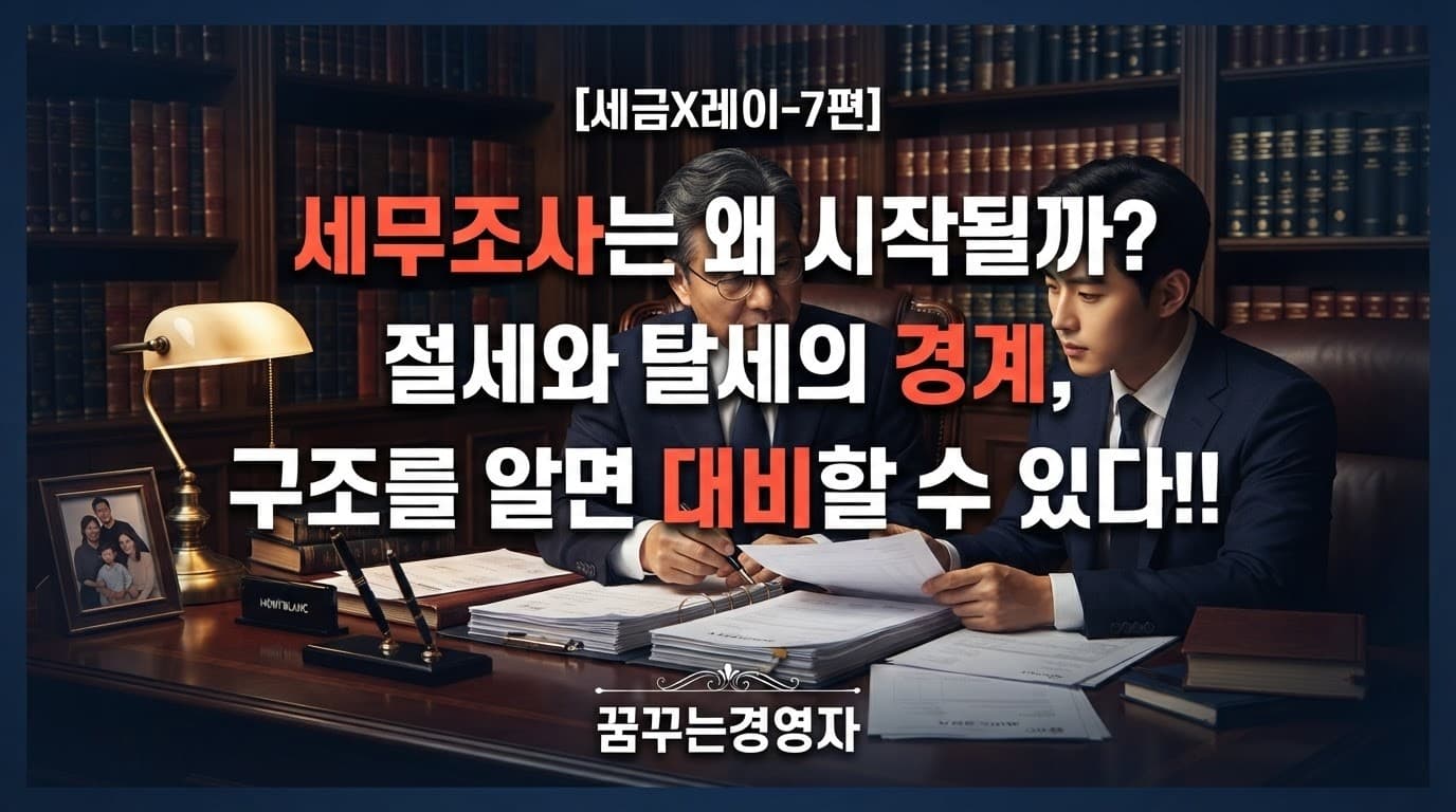 세무조사 대응의 핵심: 절세와 탈세의 경계, 조사 시작 신호와 준비 전략 | 세금X레이-7편