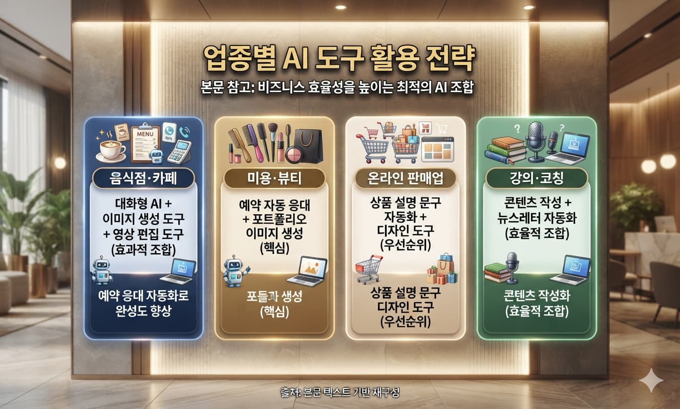 업종별 AI도구 활용 전략