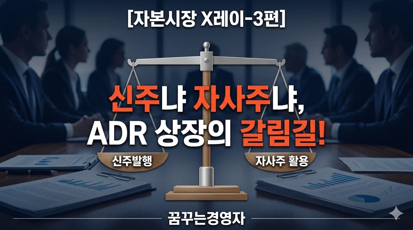 신주냐 자사주냐, ADR 상장 이사회는 무엇을 고민하는가 | 자본시장 X레이-3편