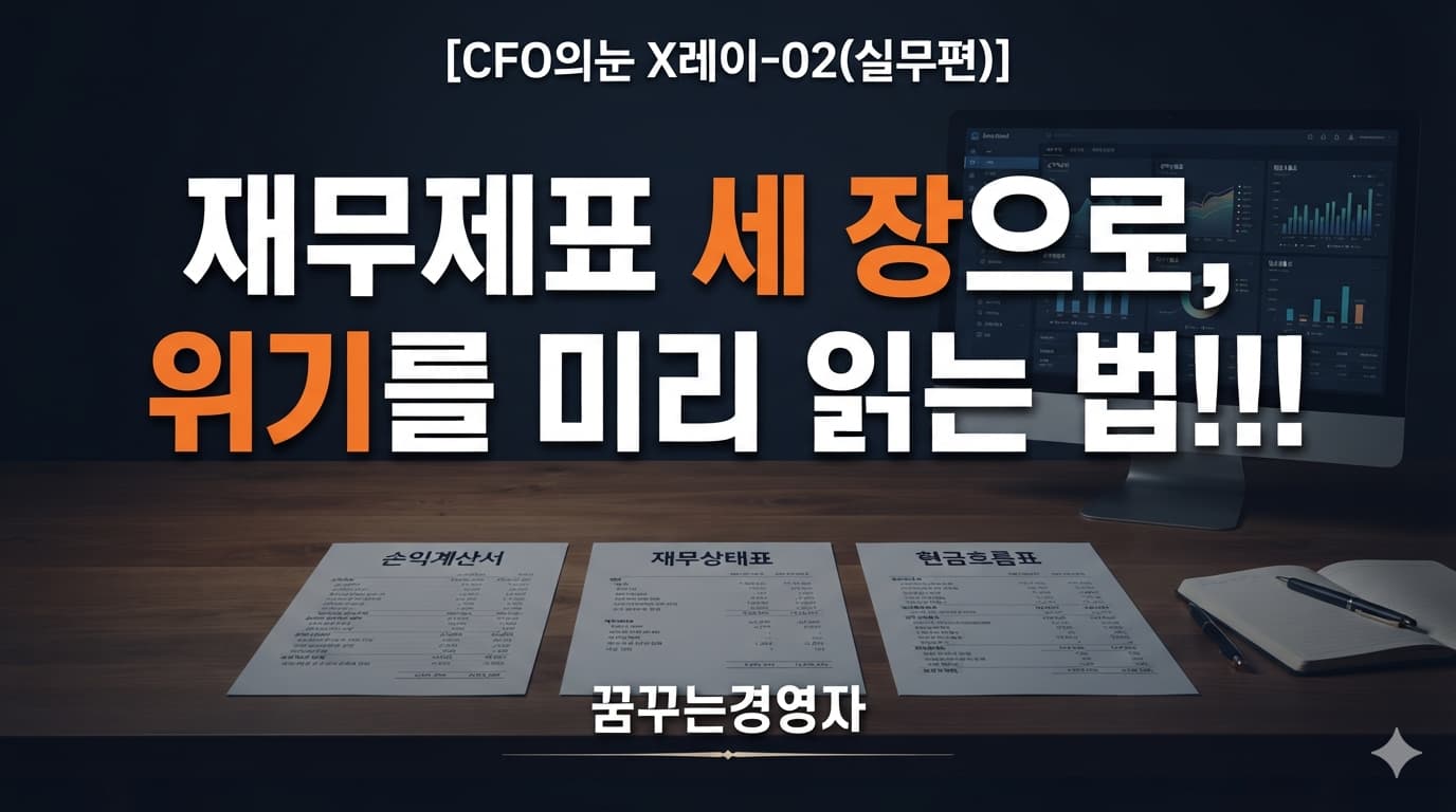재무제표 세 장으로 조직 위기를 미리 읽는 법, CFO의 실전 점검 순서 | CFO의눈 X레이-02(실무편)