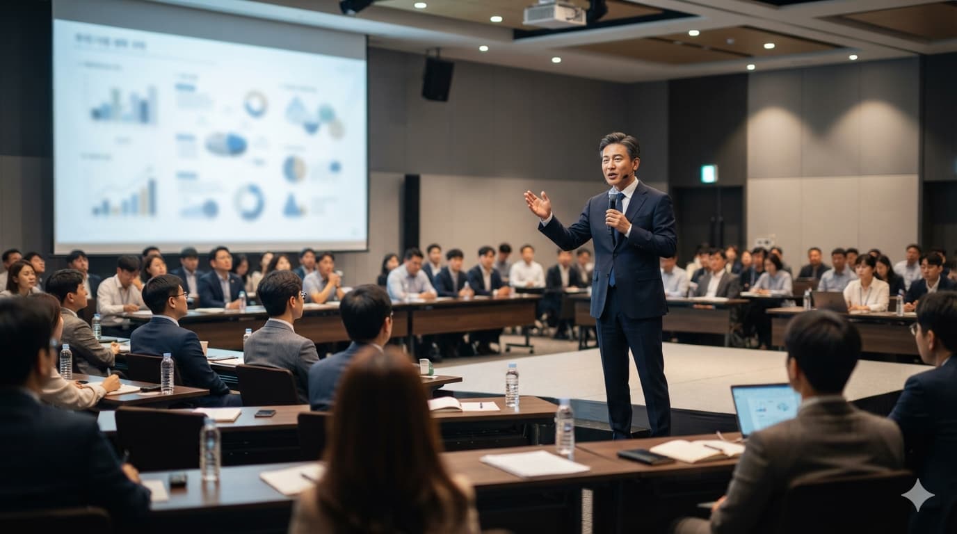 재무통제체계 정착을 위한 전 직원 교육 현장