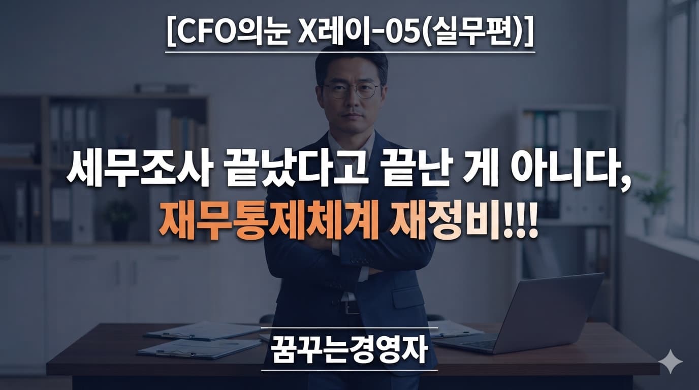 세무조사 이후 재무통제체계 재정비, 무엇부터 시작해야 할까 | CFO의눈 X레이-05(실무편)