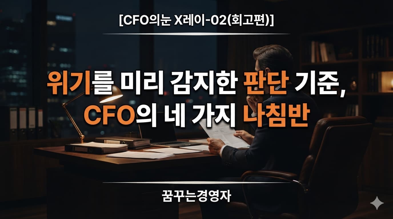 위기를 미리 감지한 판단 기준, CFO가 숫자 이전에 세운 나침반 | CFO의눈 X레이-02(회고편)