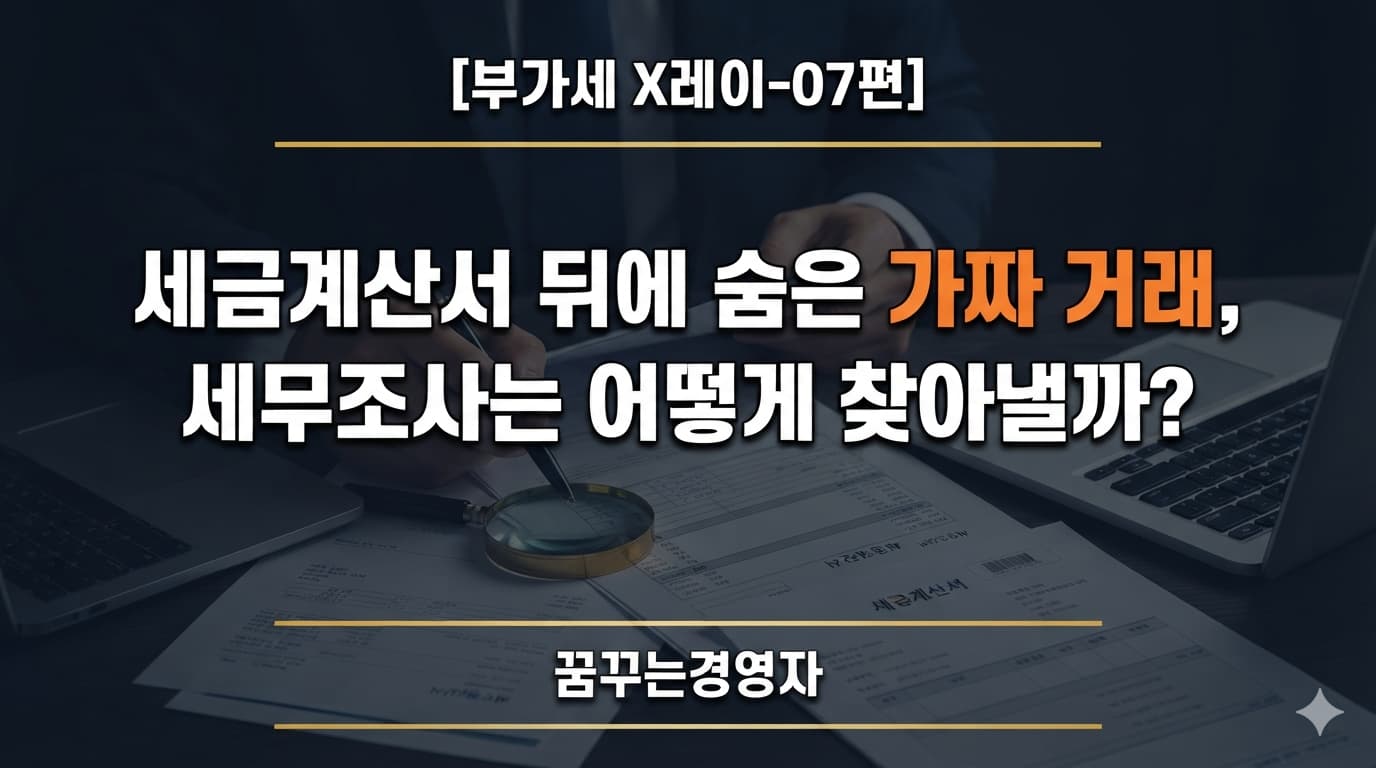 가공거래 세금계산서, 세무조사는 어떻게 적발해낼까 (서울고법 2022누61573) | 부가세 X레이-07편