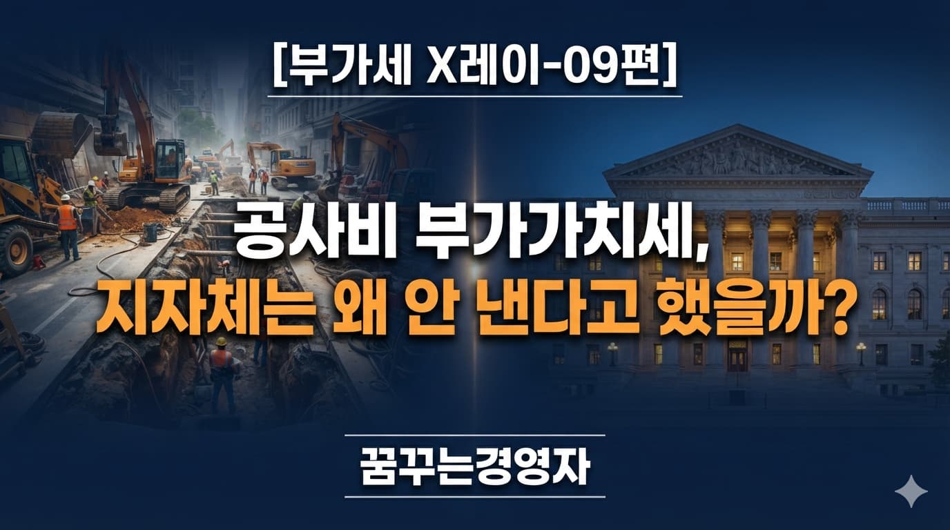 지자체가 부담하는 공사비 부가가치세, 내야 할까? 대법원 2026다201517 판결 | 부가세 X레이-09편