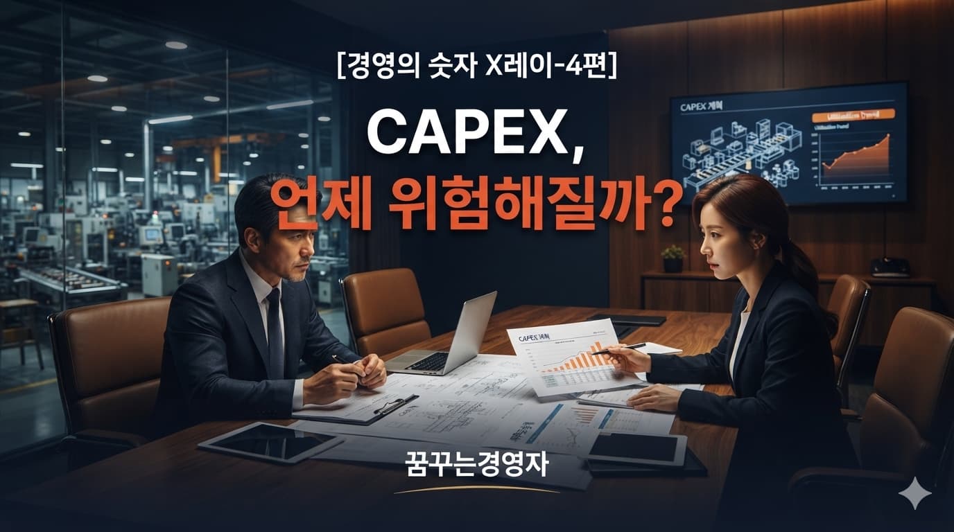 CAPEX 설비투자 계획과 가동률 전망을 검토하는 기업 경영진