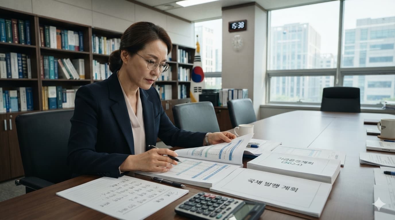 국채 발행과 미래대응기금의 법률과 기금운용계획을 검토하는 공공재정 분석가