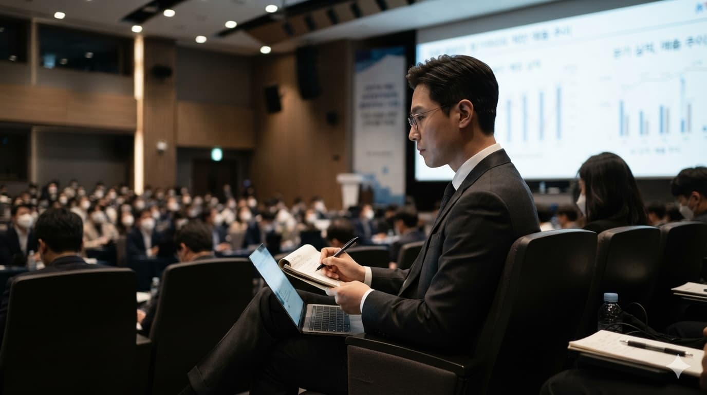 MPM 공시와 EBITDA 산식을 확인하며 실적 설명회 자료를 보는 투자자